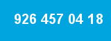 926 457 04 18 926 457 04 18